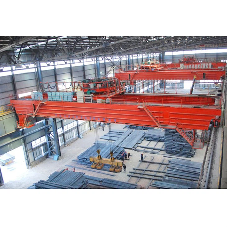 crane with electromagnet